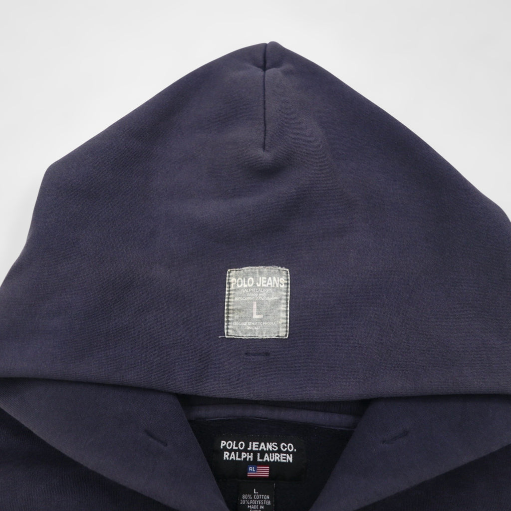 Ralph Lauren 90年代 ジップパーカー L ネイビー フロントポケット POLO JEANS CO.