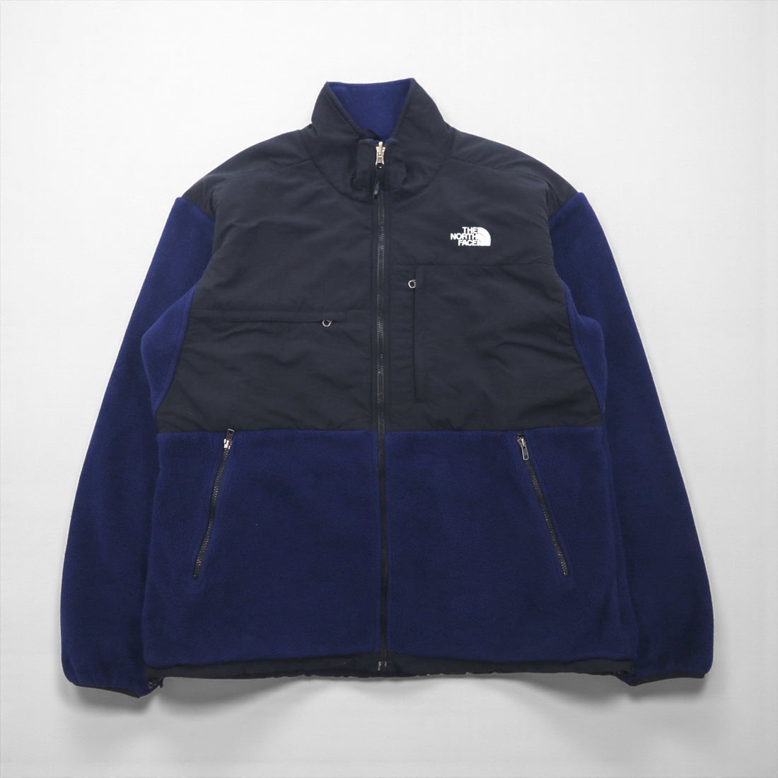 THE NORTH FACE Denali Jacket POLARTEC Fleece XL Navy Nylon Switching A193