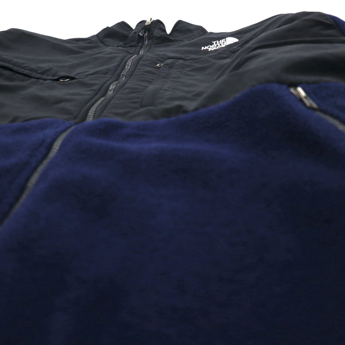 THE NORTH FACE デナリジャケット POLARTEC ポーラテック フリースジャケット XL ネイビー ナイロン切替 A193