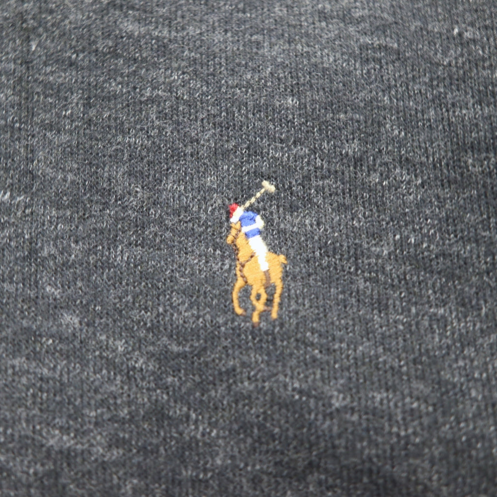 POLO RALPH LAUREN Half-Zip Rib Knit Sweatshirt, XL, Grey, ESTATE RIB, Small Pony Embroidery