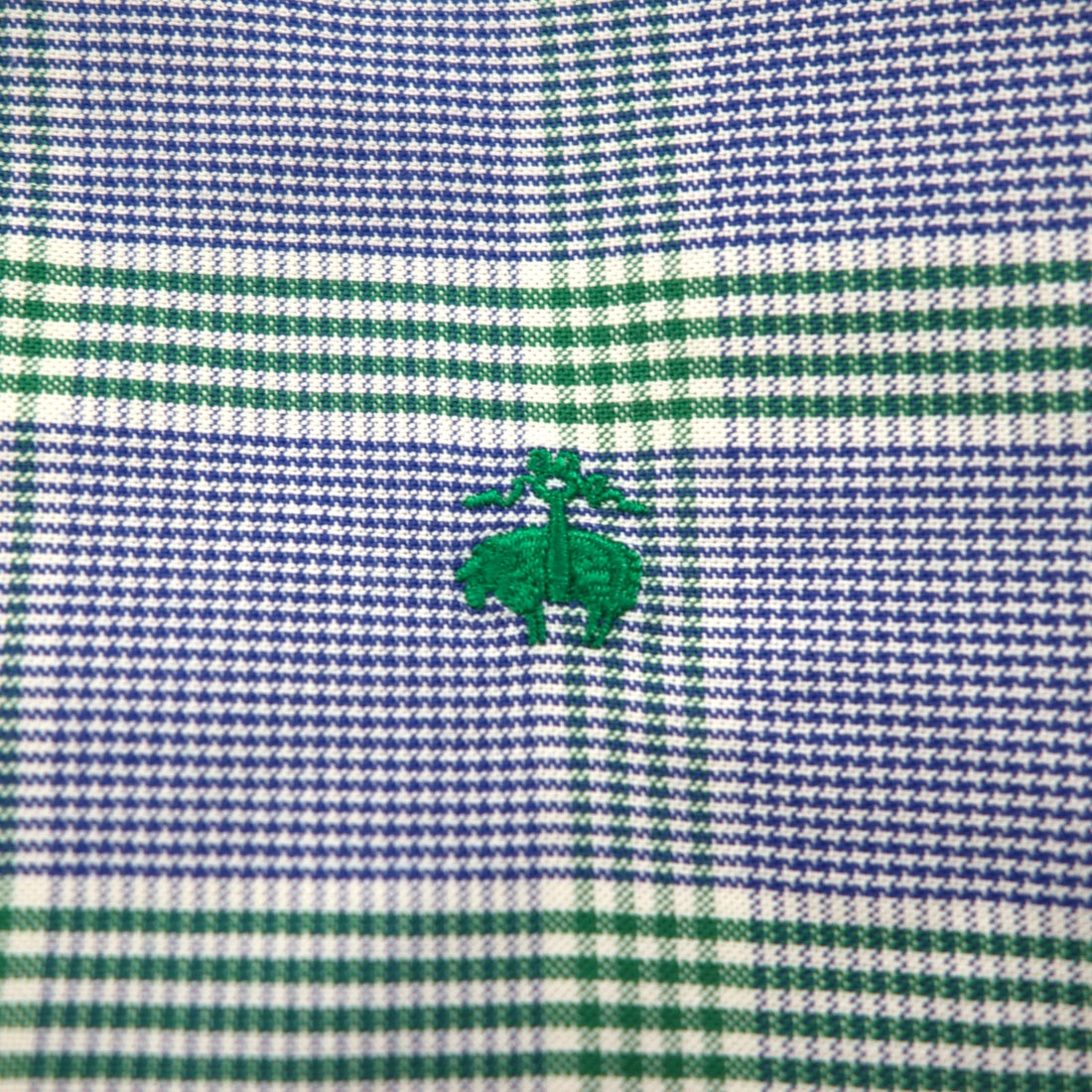 Brooks Brothers Regent Fit Oxford Button-Down Shirt, XL, Blue Check Cotton