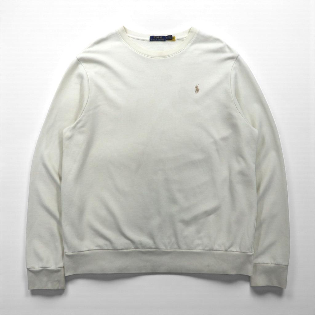 Polo Ralph Lauren スウェット トレーナー XL ホワイト 刺繍 スモールポニー