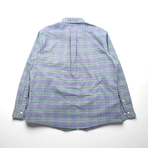 Brooks Brothers REGENT FIT オックスフォード ボタンダウンシャツ XL ブルー チェック コットン