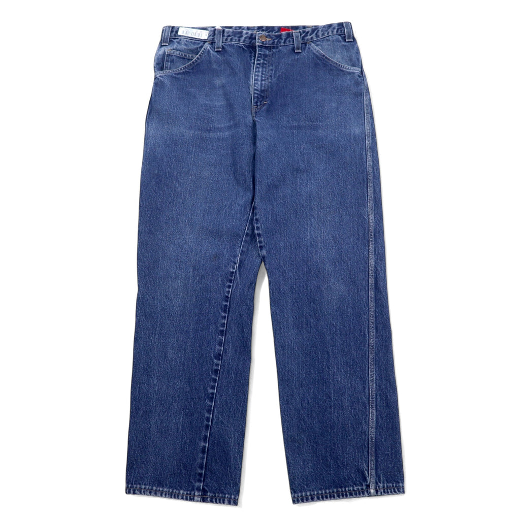 日本然リトテ-古着オンライン-DICKIES FR バギー ワイド デニムパンツ 難燃性 ペインターパンツ 40 ブルー コットン FR Flame Resistant メキシコ製-DICKIES FR Baggy Wide Denim Pants Flame Resistant Painter Pants 40 Blue Cotton FR Flame Resistant Mexico Made