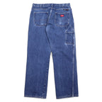 DICKIES FR バギー ワイド デニムパンツ 難燃性 ペインターパンツ 40 ブルー コットン FR Flame Resistant メキシコ製