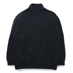 NAUTICA Arch Logo Half Zip Sweatshirt XL Black Heavyweight 233-12107