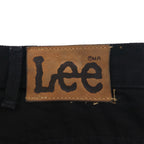 Lee RIDERS 90s USA Made Relaxed Fit Tapered Denim Pants, Size XL, Black, Zipper Fly, Leather Patch, 208-5508, Deadstock, Unused