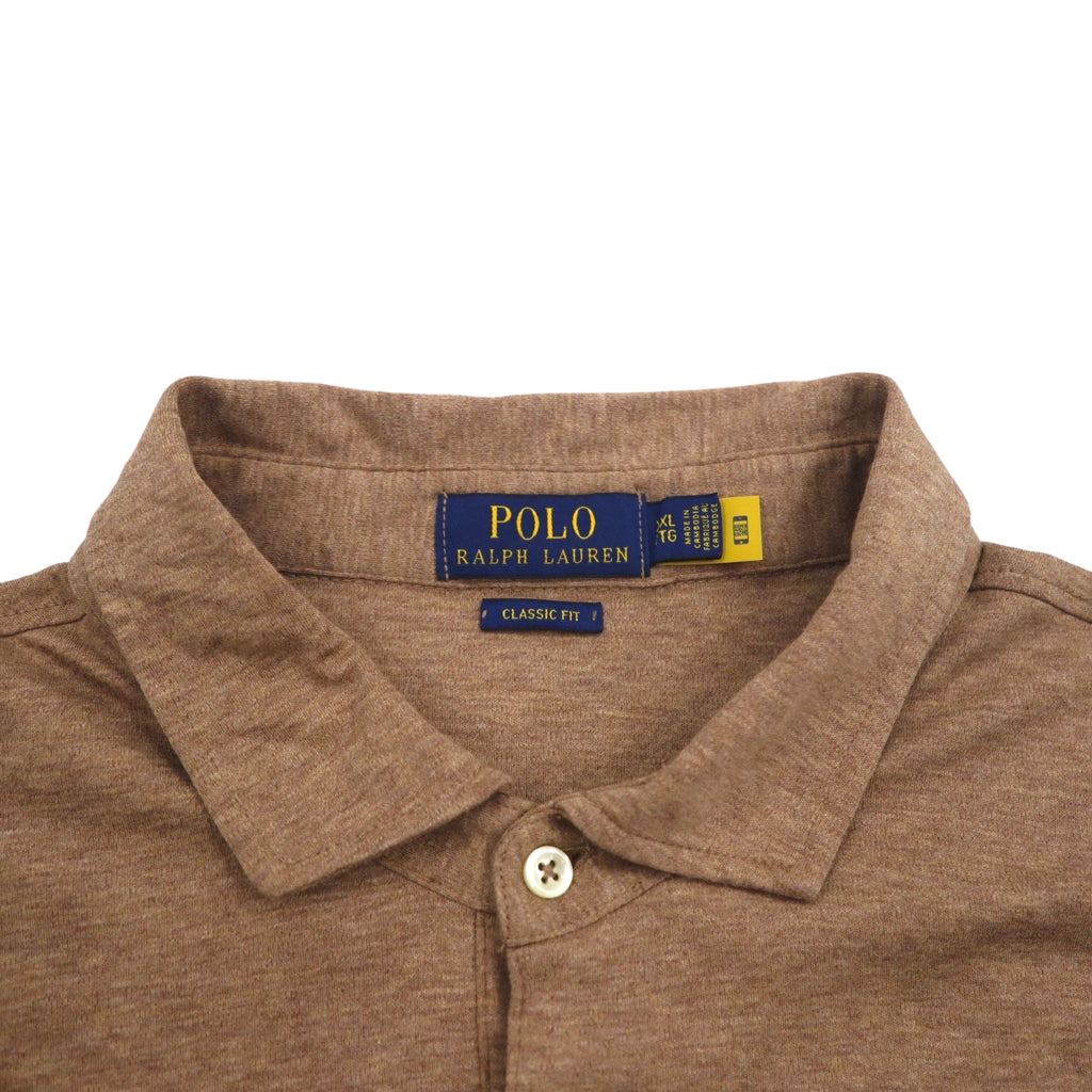 POLO RALPH LAUREN Classic Fit Polo Shirt XL CLASSIC FIT Beige Small Pony Embroidery