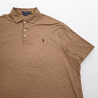 POLO RALPH LAUREN Classic Fit Polo Shirt XL CLASSIC FIT Beige Small Pony Embroidery
