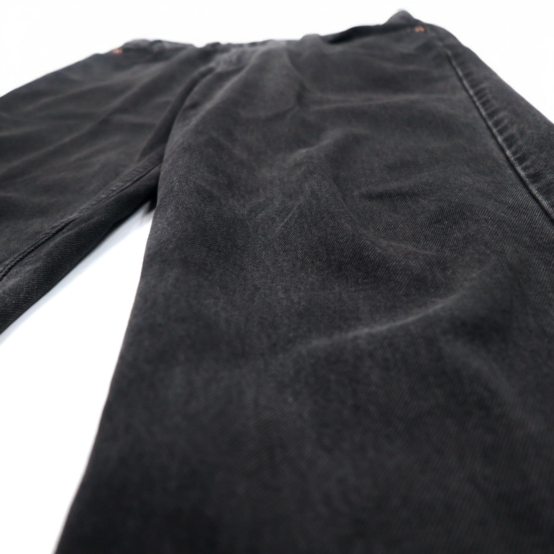 Levi's 90s 550 Baggy Tapered Black Denim Pants L Cotton Relaxed Fit 550-0260 Made in Mexico