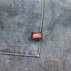 Dickies デニム ボタンダウンシャツ 3XL ダークインディゴ ブルー  ビッグサイズ ニカラグア製