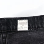 Levi's 90s 550 Baggy Tapered Black Denim Pants L Cotton Relaxed Fit 550-0260 Made in Mexico