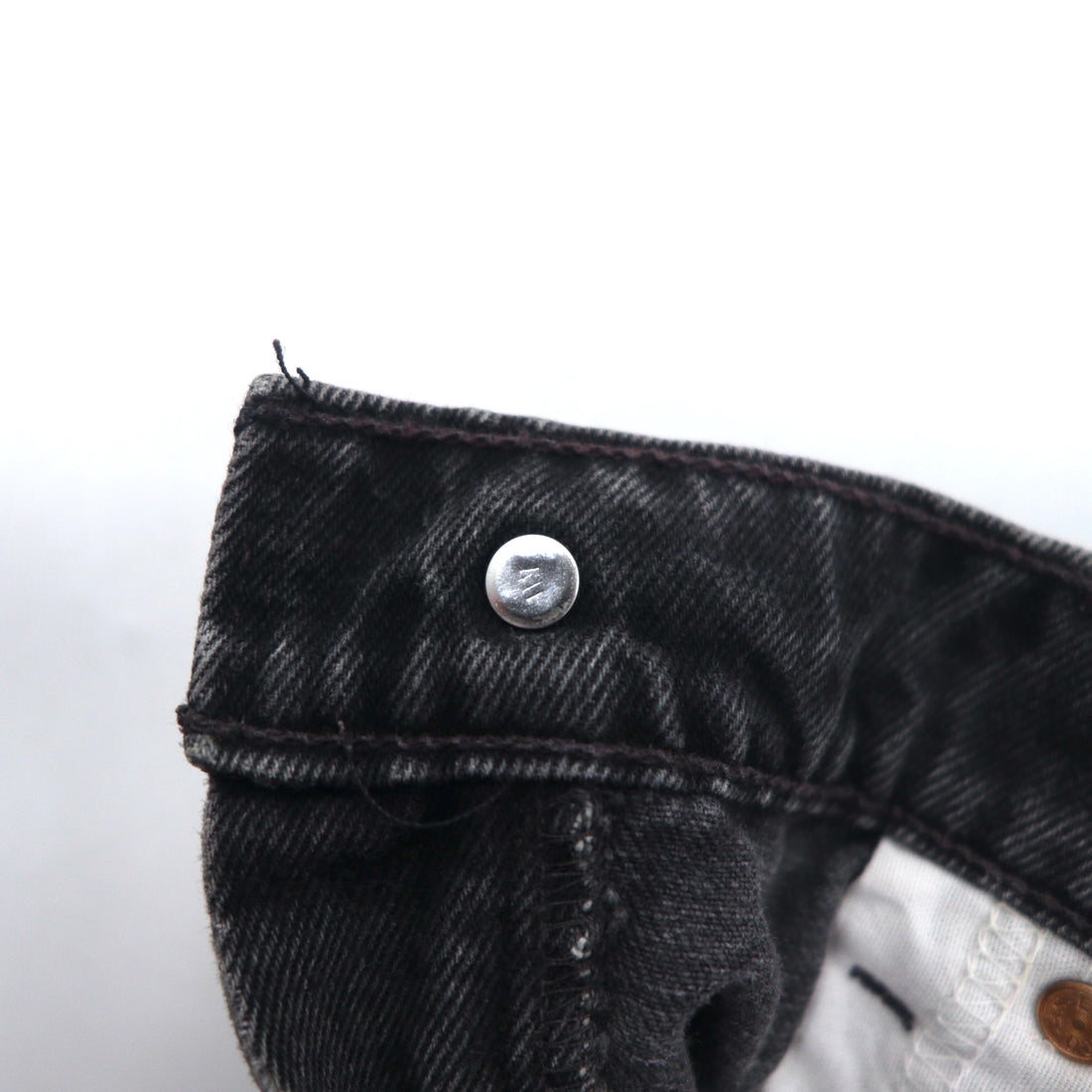 Levi's 90s 550 Baggy Tapered Black Denim Pants L Cotton Relaxed Fit 550-0260 Made in Mexico