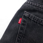 Levi's 90s 550 Baggy Tapered Black Denim Pants L Cotton Relaxed Fit 550-0260 Made in Mexico