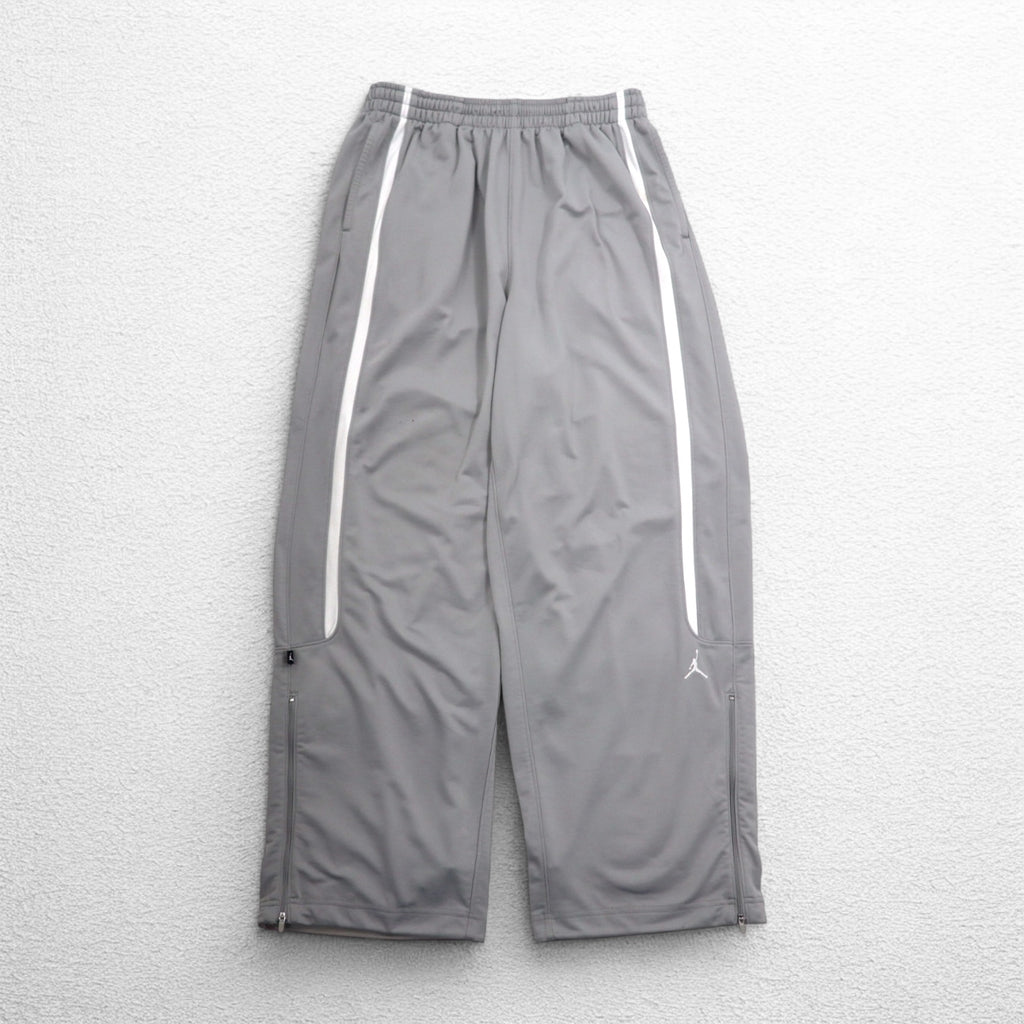 JORDAN BRAND (NIKE) Sideline Wide Track Pants Jersey 2XL Gray Polyester 404314-075