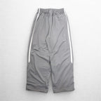 JORDAN BRAND (NIKE) Sideline Wide Track Pants Jersey 2XL Gray Polyester 404314-075