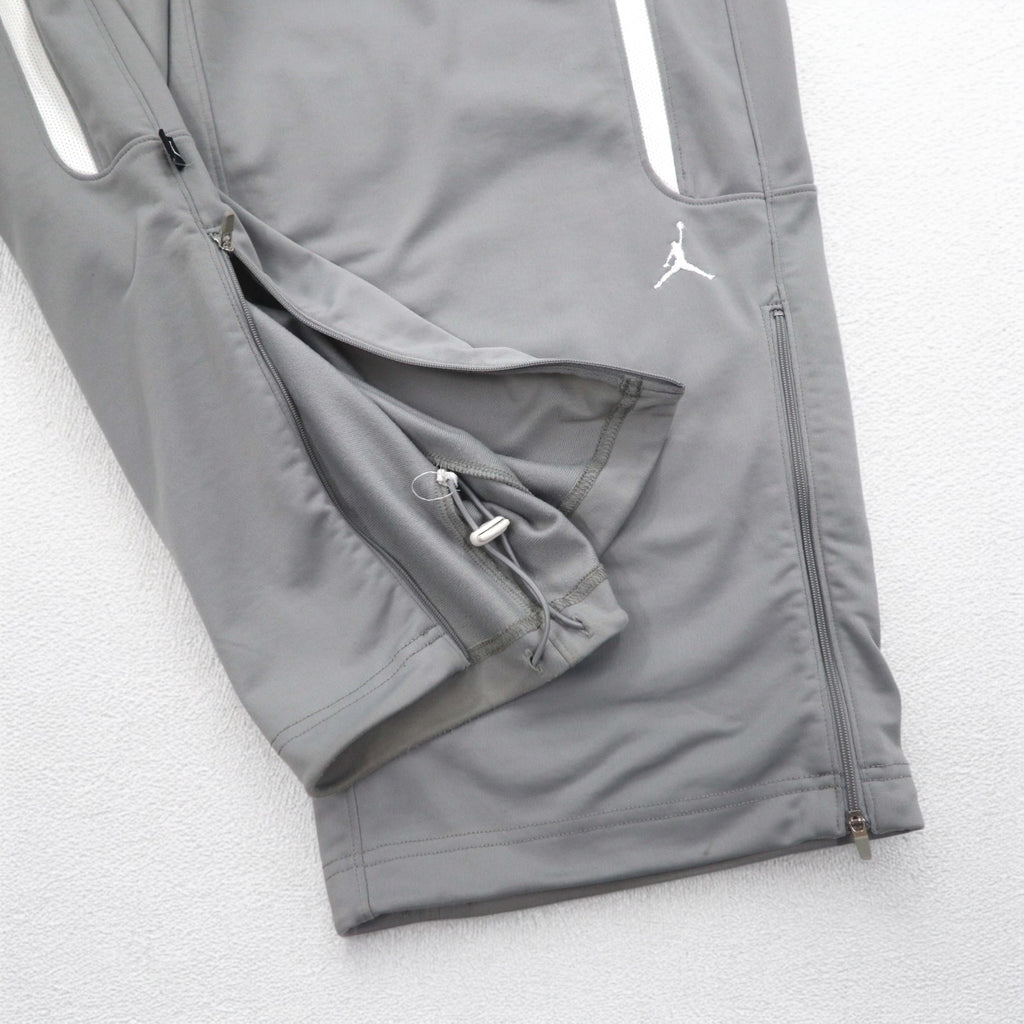 JORDAN BRAND (NIKE) Sideline Wide Track Pants Jersey 2XL Gray Polyester 404314-075