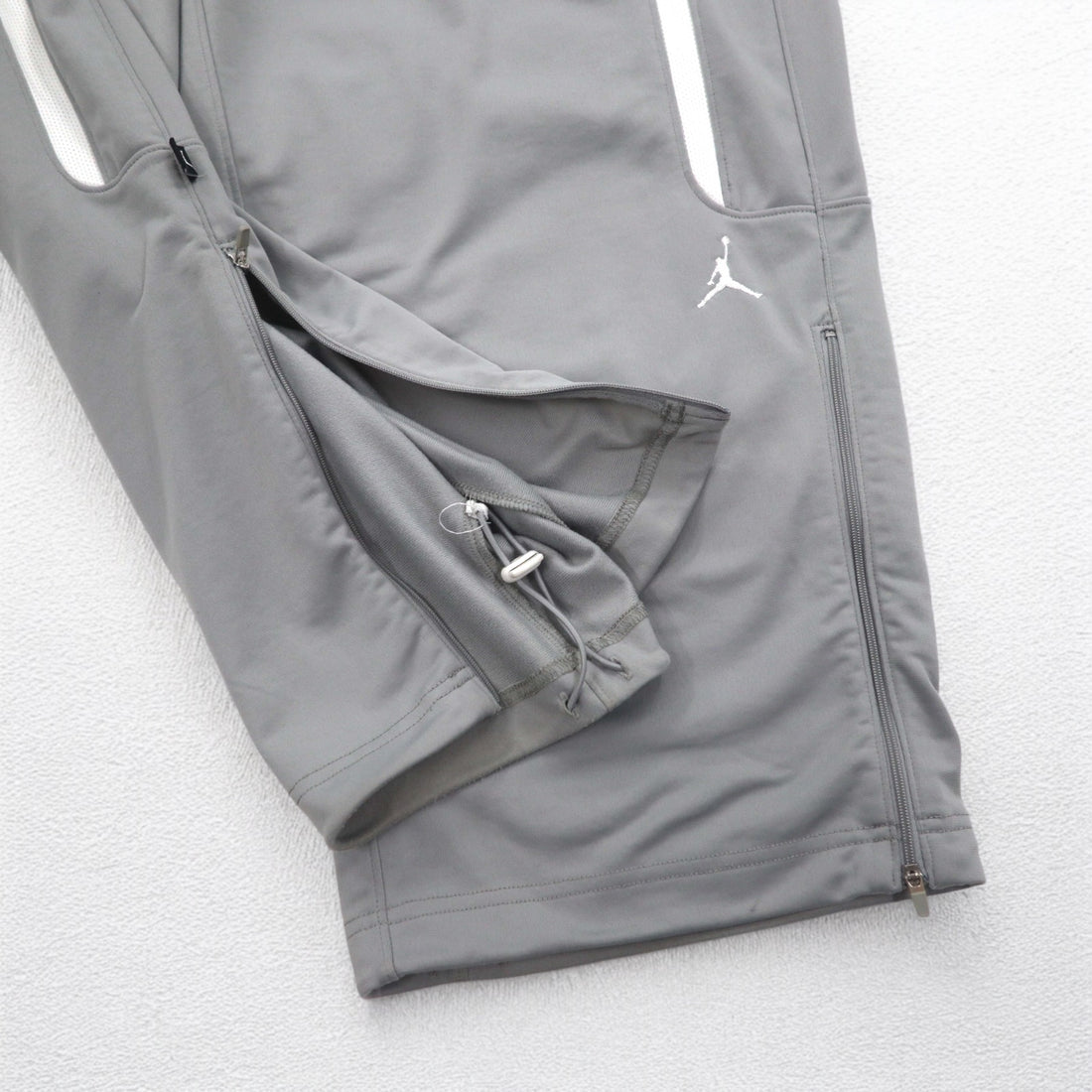 JORDAN BRAND (NIKE) Sideline Wide Track Pants Jersey 2XL Gray Polyester 404314-075