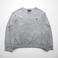 Polo by Ralph Lauren 90年代 クルーネック スウェット XL グレー 無地 スモールポニー刺繍