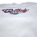 90年代 GEAR FOR SPORTS プリント スウェット L グレー コットン ポリエステル 裏起毛 STAR SHIP OCEANIC