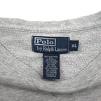 Polo by Ralph Lauren 90年代 クルーネック スウェット XL グレー 無地 スモールポニー刺繍