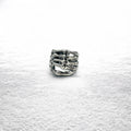 Vintage Silver Bone Ring Bone Hand Ring Size 17 Silver 925 Skeleton Gothic Punk Rock