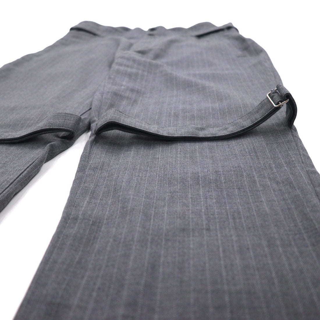 Blackweirdos Bondage Slacks Pants XL Gray Deformed Bondage pants Made in Japan