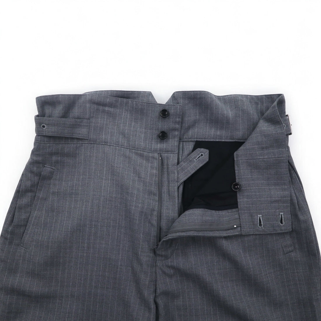 Blackweirdos Bondage Slacks Pants XL Gray Deformed Bondage pants Made in Japan