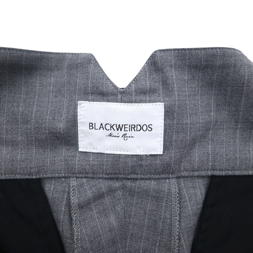 Blackweirdos Bondage Slacks Pants XL Gray Deformed Bondage pants Made in Japan