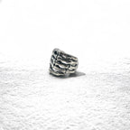 Vintage Silver Bone Ring Bone Hand Ring Size 17 Silver 925 Skeleton Gothic Punk Rock