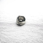 Vintage Silver Bone Ring Bone Hand Ring Size 17 Silver 925 Skeleton Gothic Punk Rock