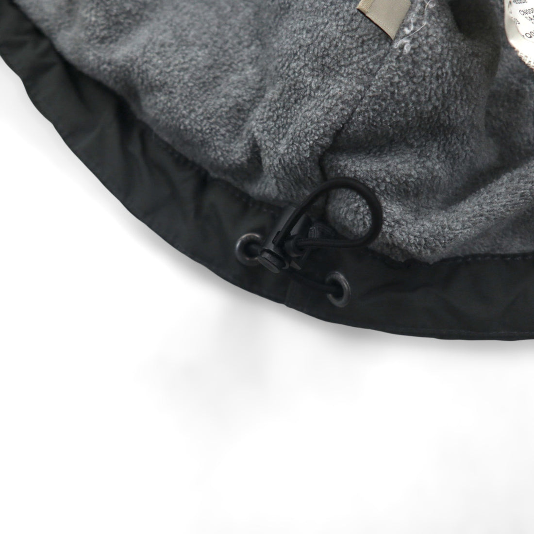 NAPAPIJRI ハーフジップ アノラックパーカー ナイロンジャケット XL グレー 裏地フリース サイドジップ スリット N0YGNJ REGULAR FIT