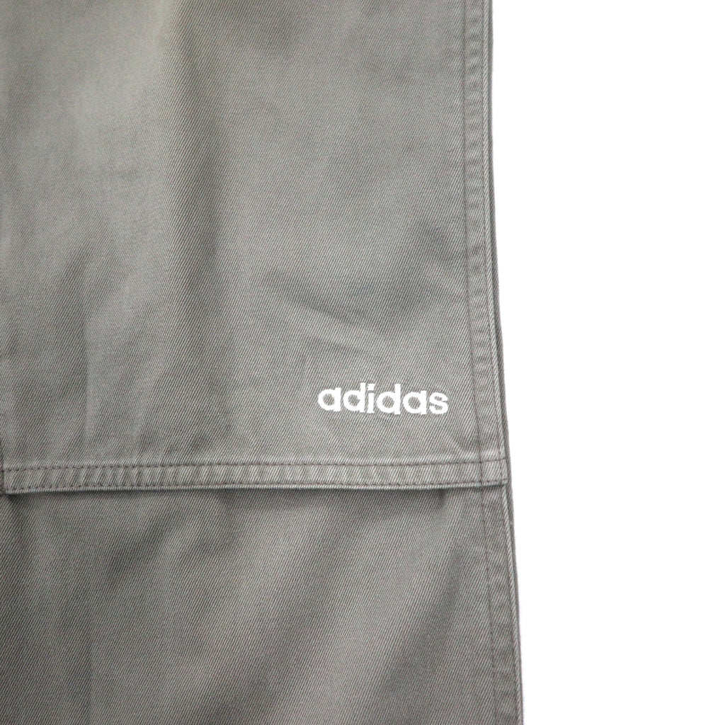 adidas 00s Double Knee Duck Work Pants O Grey Cotton 3 Stripes