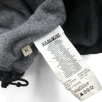 NAPAPIJRI ハーフジップ アノラックパーカー ナイロンジャケット XL グレー 裏地フリース サイドジップ スリット N0YGNJ REGULAR FIT