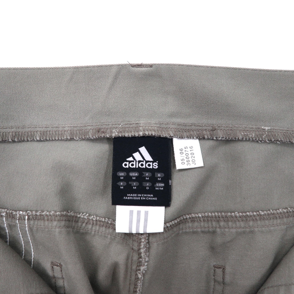 adidas 00s Double Knee Duck Work Pants O Grey Cotton 3 Stripes