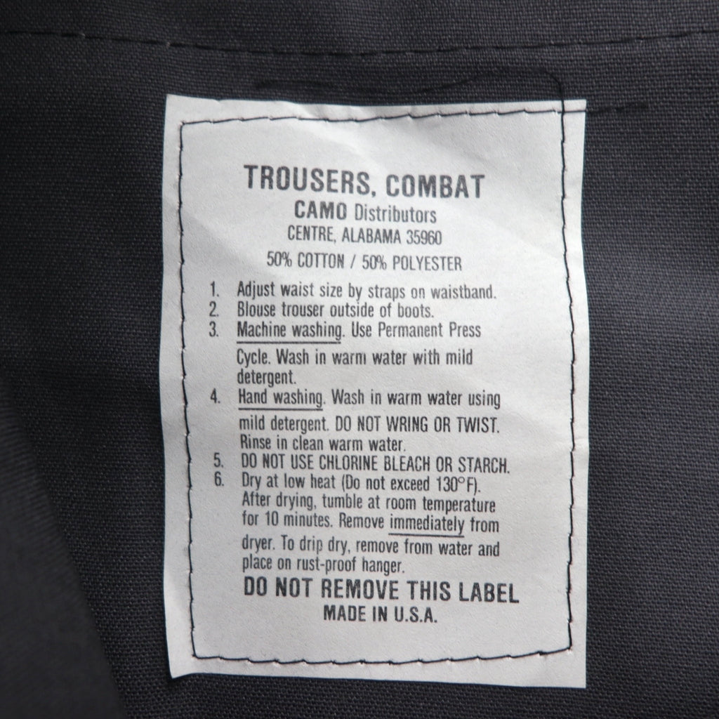 US ARMY Combat Trousers, Ripstop Cargo Pants, Size M, Black, Military Style, 8415-01-084-1713