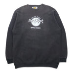 Hard Rock CAFE 90s USA Made Sweatshirt XL Black Cotton Logo Embroidery MYRTLE BEACH