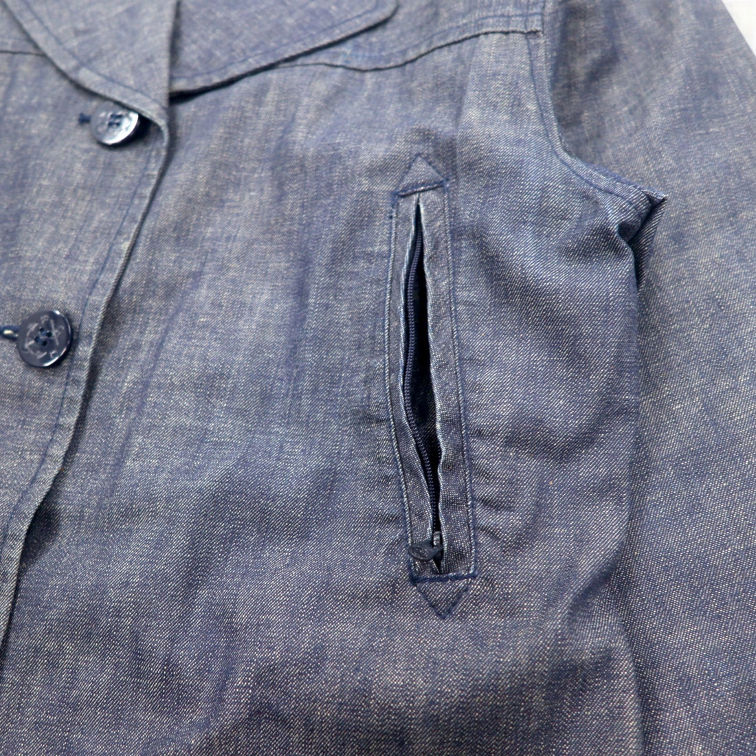 POLO JEANS CO. RALPH LAUREN 90s Denim Marine Coat Coverall L Indigo Blue