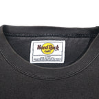 Hard Rock CAFE 90s USA Made Sweatshirt XL Black Cotton Logo Embroidery MYRTLE BEACH