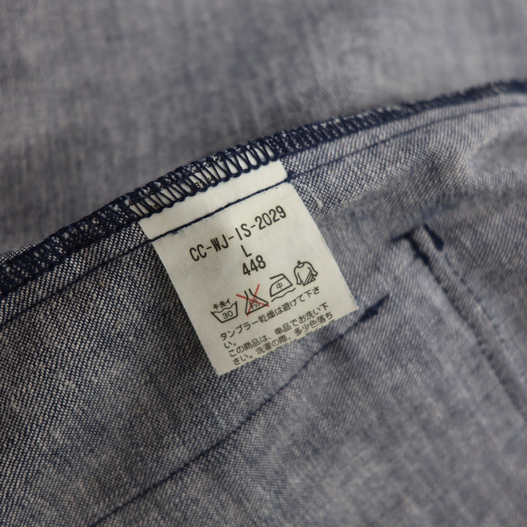 POLO JEANS CO. RALPH LAUREN 90s Denim Marine Coat Coverall L Indigo Blue