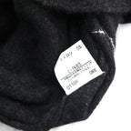 BURBERRYS 90s Made in Japan Old Argyle Knit Cardigan, Medium, Gray Wool, Gold Buttons, Oversized, Long Length
