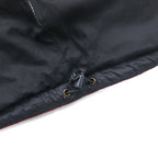 THE NORTH FACE Primaloft Padded Hoodie Jacket, Size L, Gray/Bordeaux Two-Tone Nylon