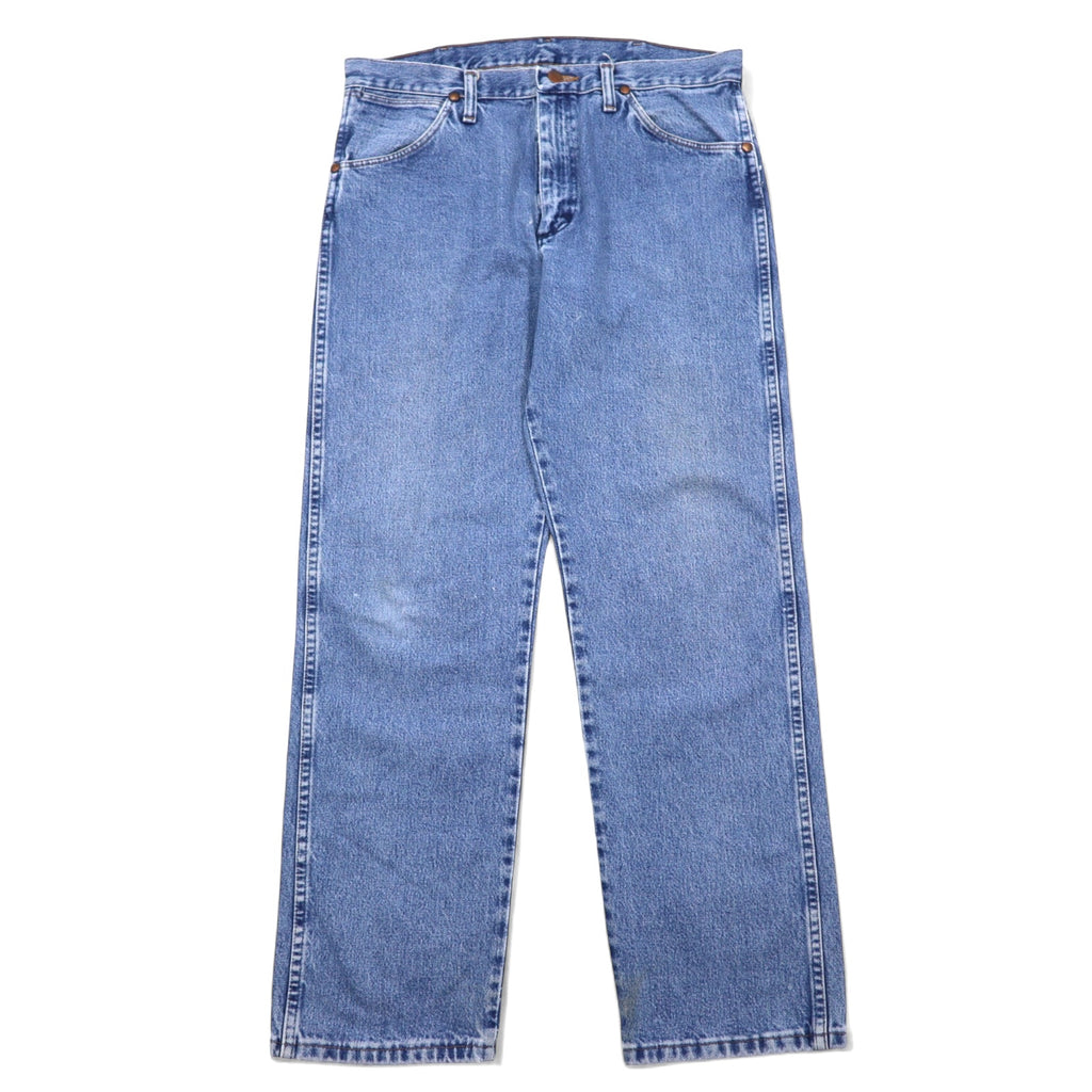日本然リトテ-古着オンライン-Wrangler 90年代 デニムパンツ 33 ブルー コットン ジッパーフライ 13MWZGK-Wrangler 90's Denim Pants 33 Blue Cotton Zipper Fly 13MWZGK