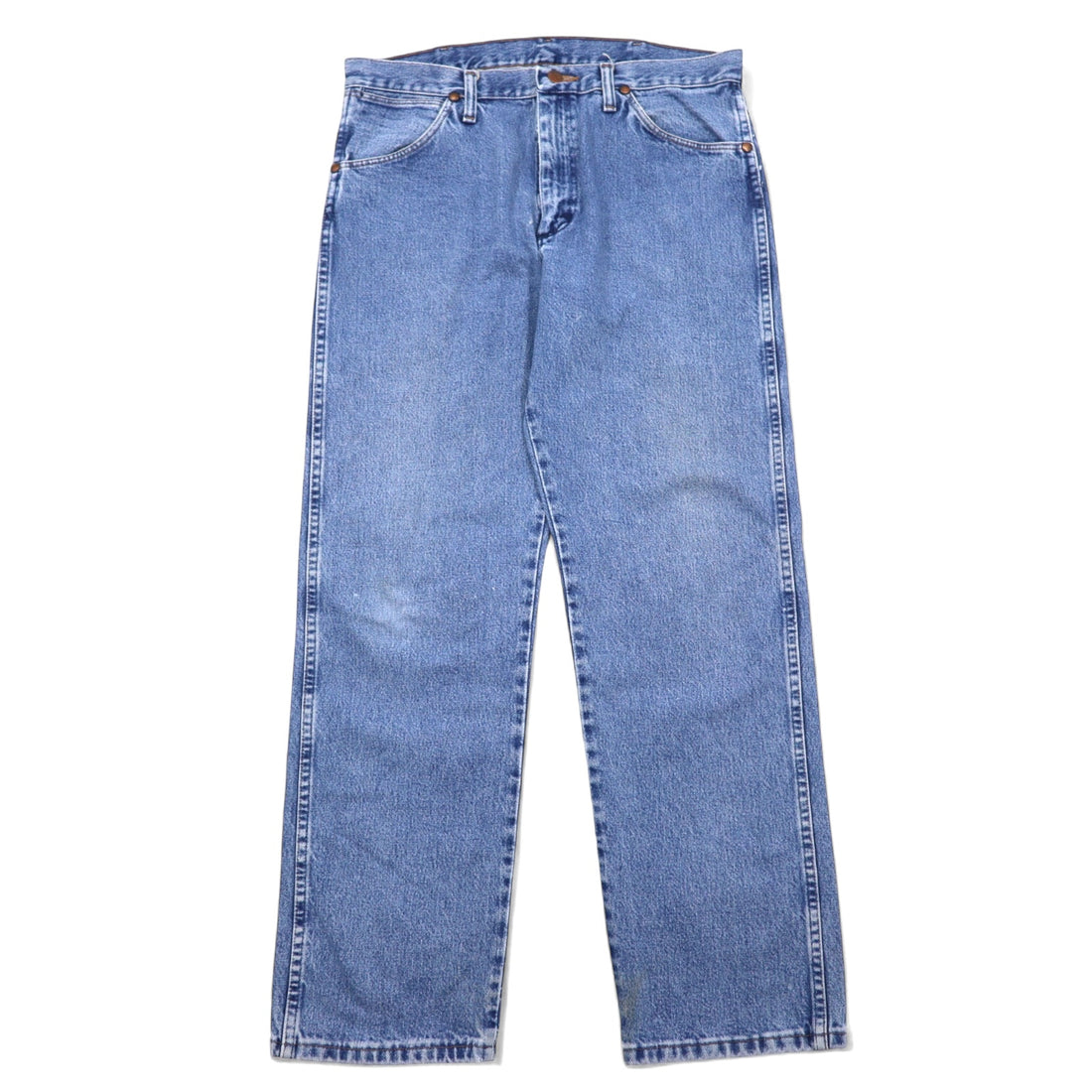 日本然リトテ-古着オンライン-Wrangler 90年代 デニムパンツ 33 ブルー コットン ジッパーフライ 13MWZGK-Wrangler 90's Denim Pants 33 Blue Cotton Zipper Fly 13MWZGK