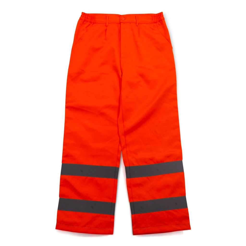 Euro Work Pants Euro Work YOKO Reflector Work Pants L Orange Polyester