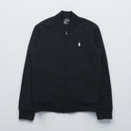 Polo Ralph Lauren Track Jacket Jersey XS Black PERFORMANCE Small Pony Embroidery