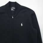 Polo Ralph Lauren Track Jacket Jersey XS Black PERFORMANCE Small Pony Embroidery