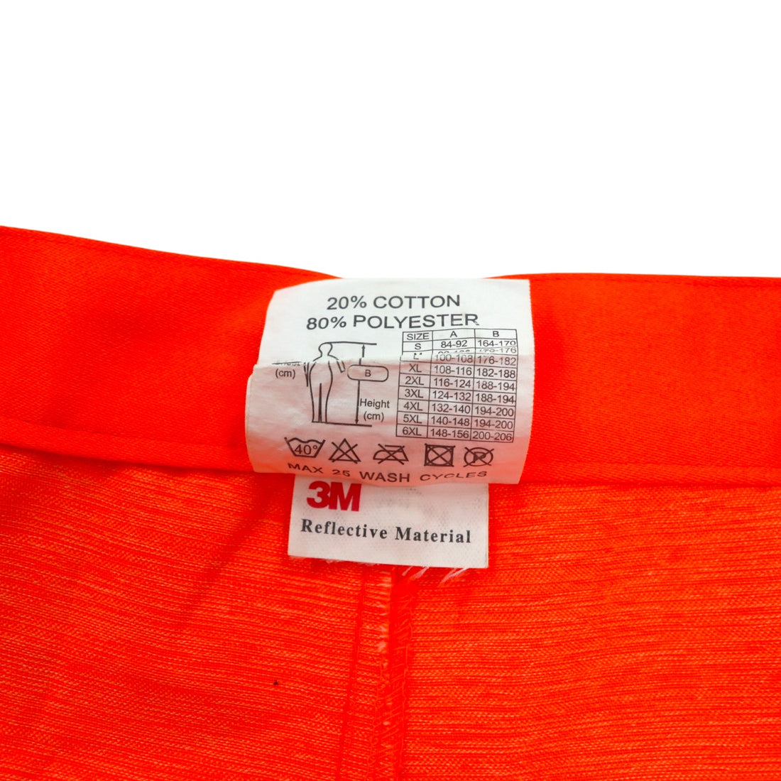 Euro Work Pants Euro Work YOKO Reflector Work Pants L Orange Polyester