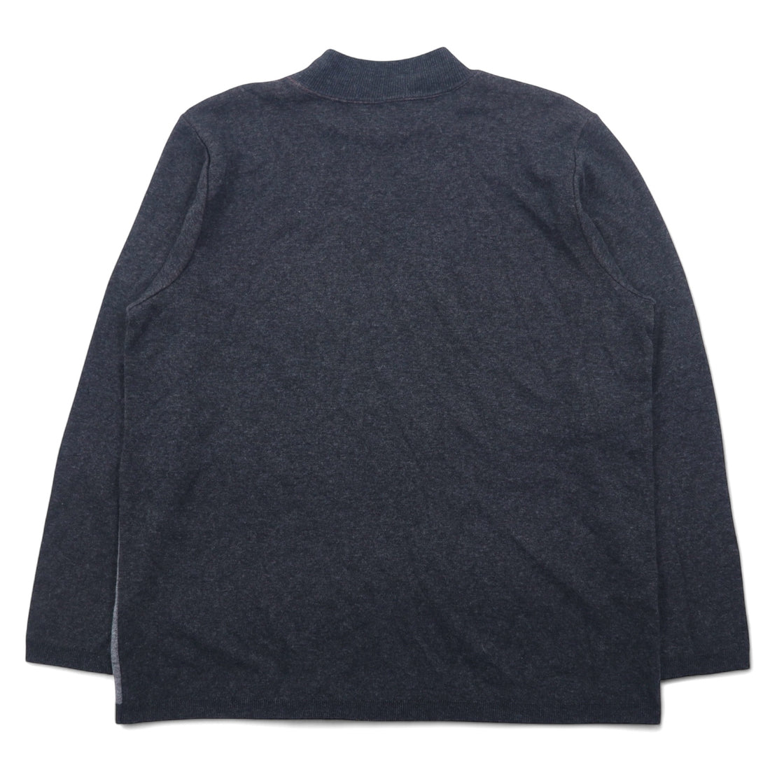 USA製 90年代 ALFRED DUNNER モックネック アクリルニット セーター L グレー アクリル カラーブロック