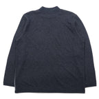 USA製 90年代 ALFRED DUNNER モックネック アクリルニット セーター L グレー アクリル カラーブロック